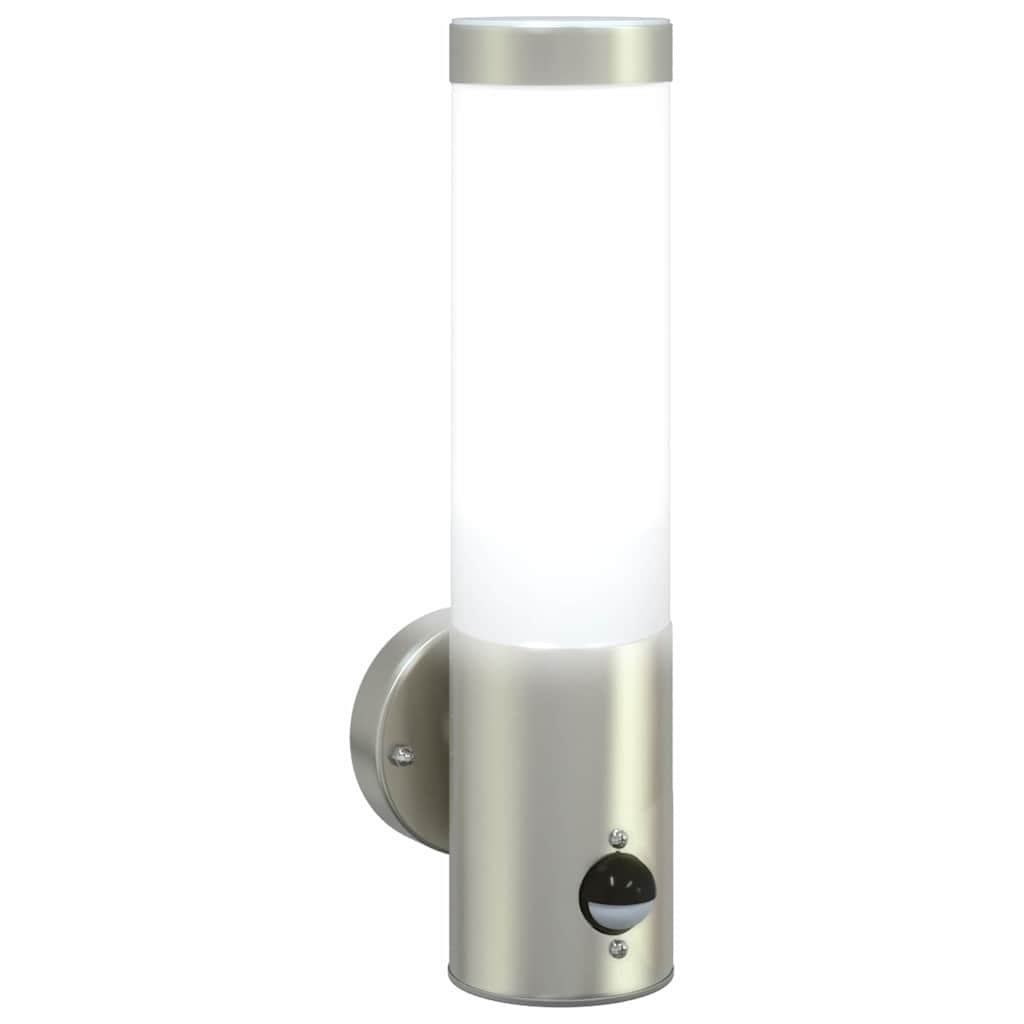 Utevegglampe 2 pcs sølv 12 x 8,5 x 29 cm