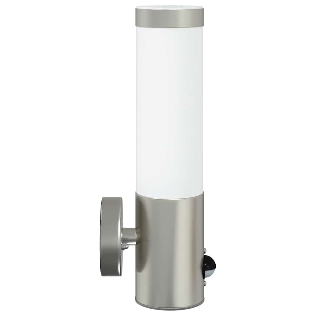 Utevegglampe 2 pcs sølv 12 x 8,5 x 29 cm