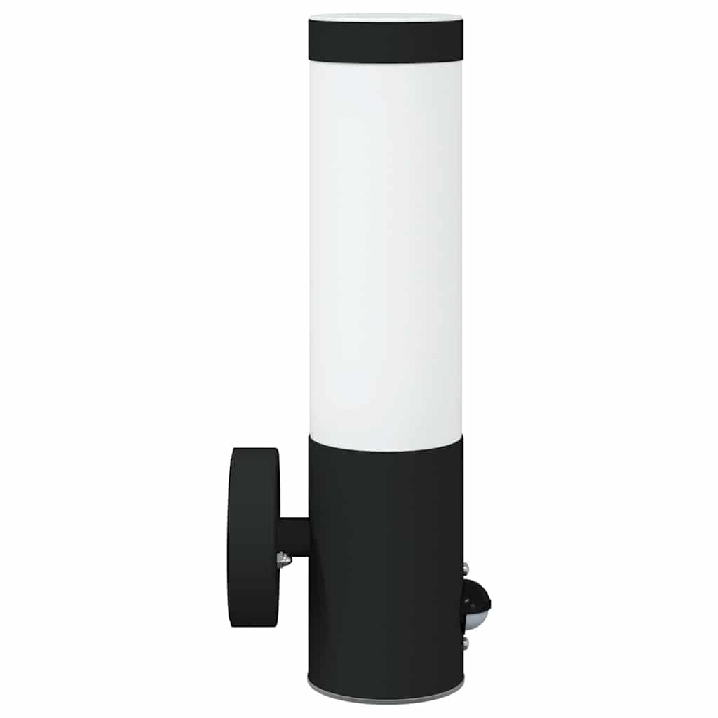 Utevegglampe Svart 12 x 8,5 x 29 cm Rustfritt stål og plast