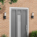 Utevegglampe 2 pcs Svart 15 x 7,5 x 33 cm