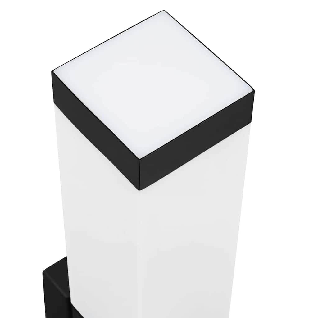 Utevegglampe Svart 10.5 x 6 x 35 cm Rustfritt stål