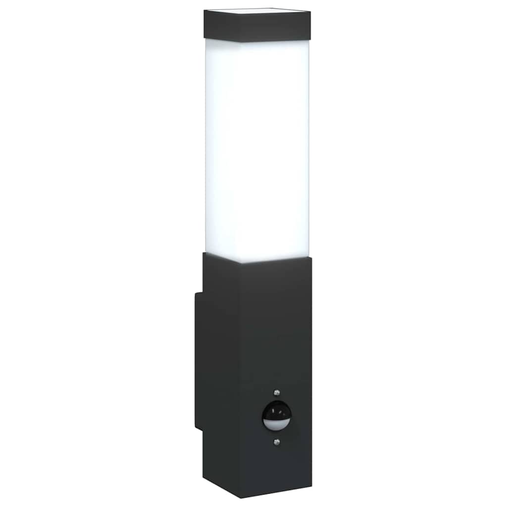 Utevegglampe Svart 10,5 x 6 x 33 cm Rustfritt stål og plast