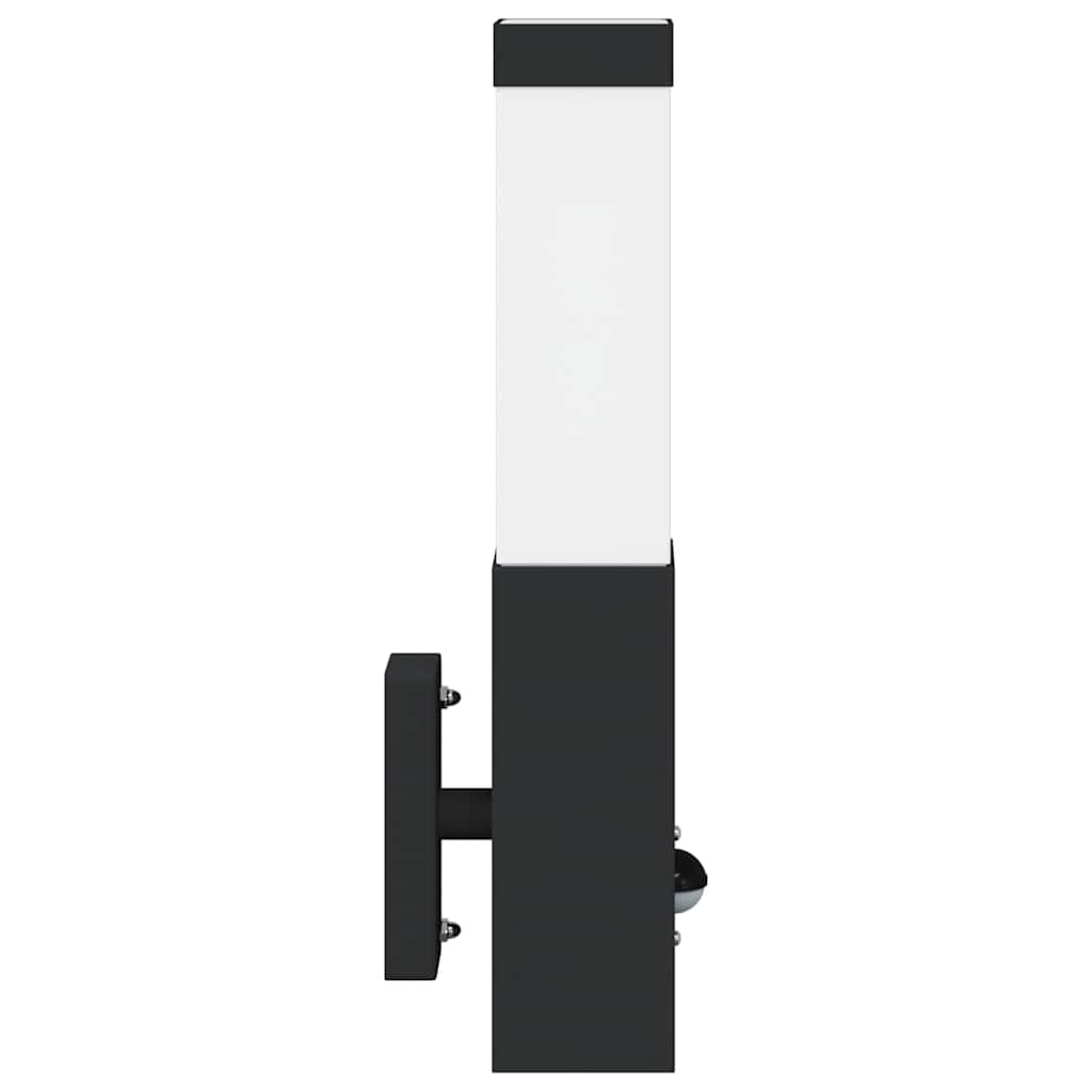 Utevegglampe Svart 10,5 x 6 x 33 cm Rustfritt stål og plast