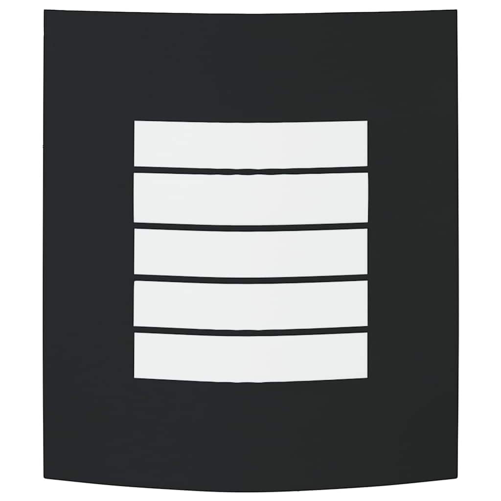 Utevegglampe Svart 23.5 x 10.5 x 26 cm Rustfritt stål