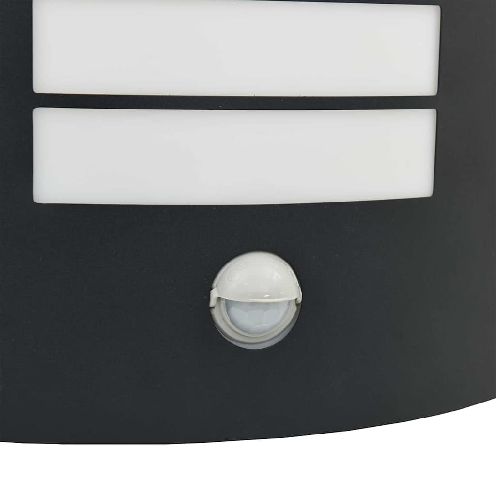 Utevegglampe Svart 23,5 x 9 x 26 cm Rustfritt stål og plast