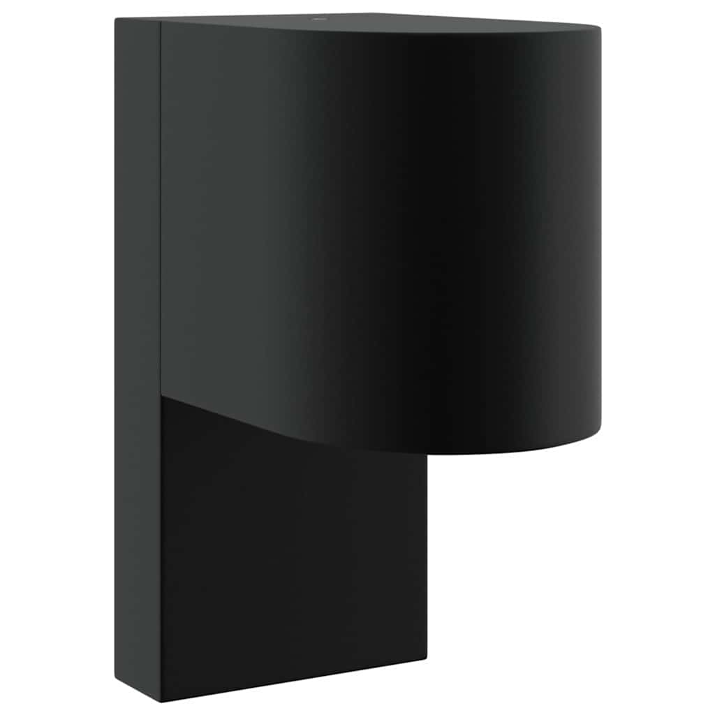 Utevegglampe 2 pcs Svart 12 x 7 x 15 cm Rustfritt Stål