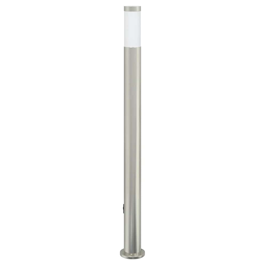 Pullertlampe med sensor og stikkontakt 110 cm rustfritt stål IP44