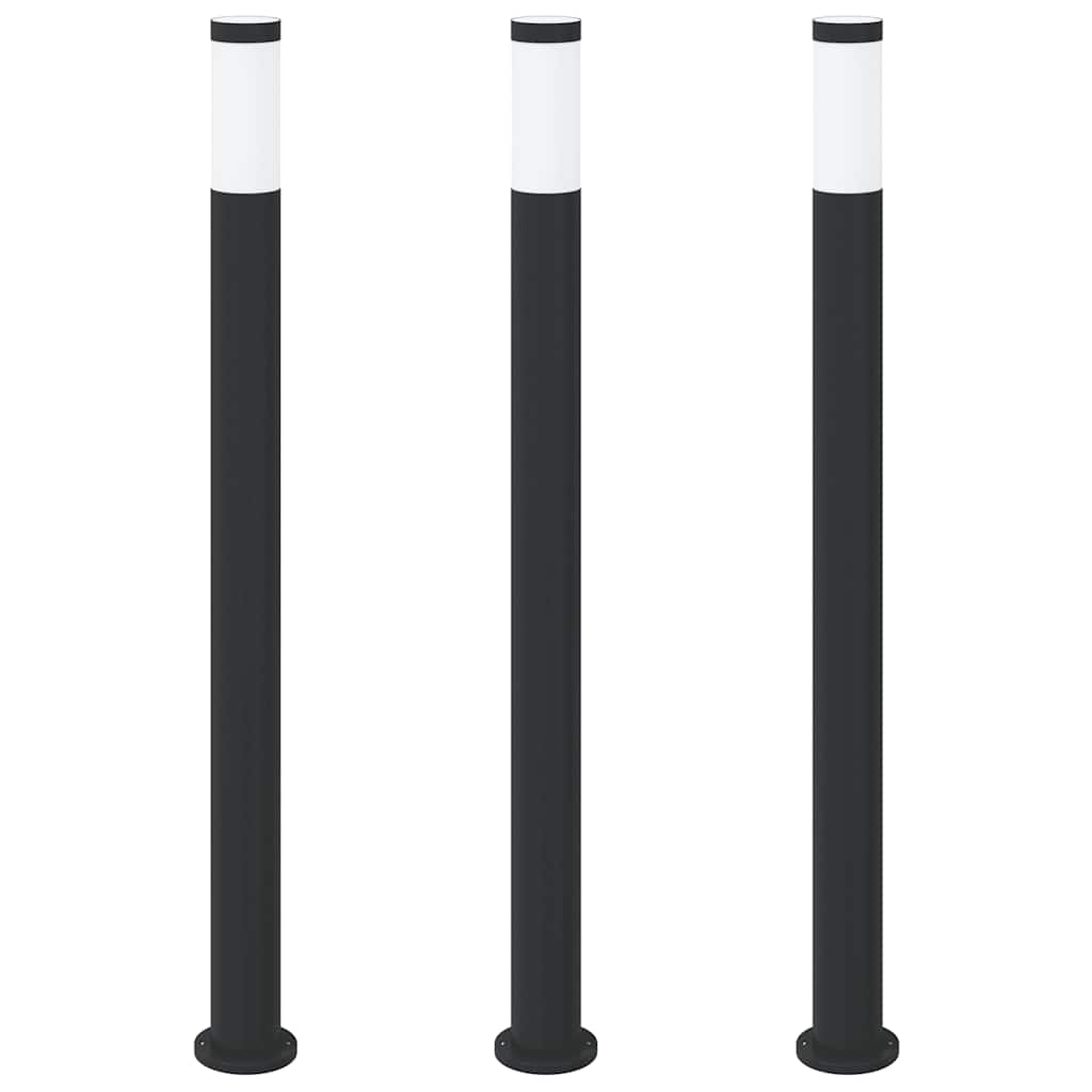 Pullertlamper 3 stk 110 cm rustfritt stål IP44
