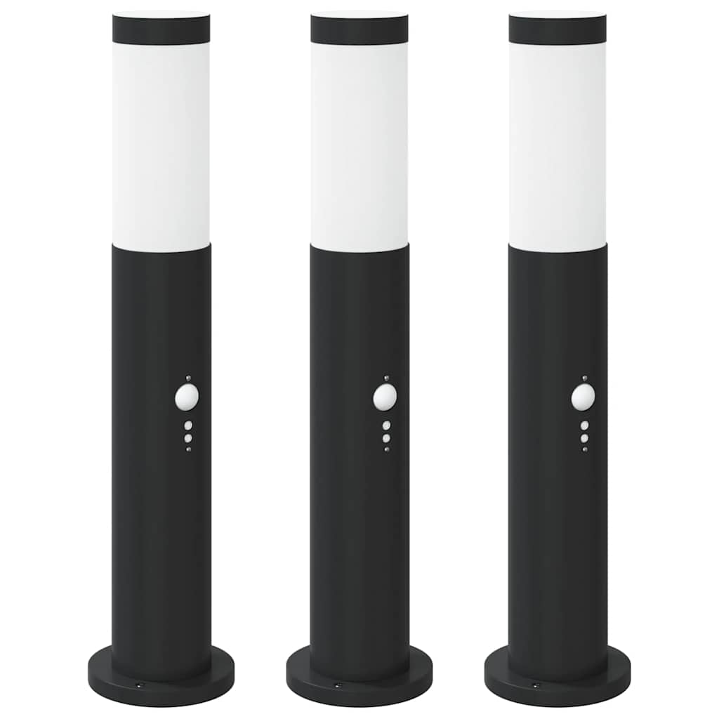 Pullertlys med sensor 3 stk 50 cm rustfritt stål IP44