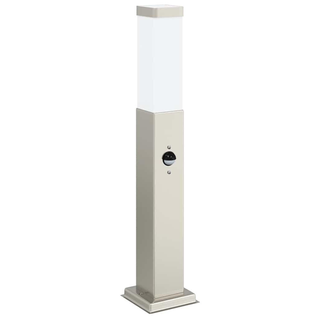 Pullertlampe med sensor 50 cm rustfritt stål IP44