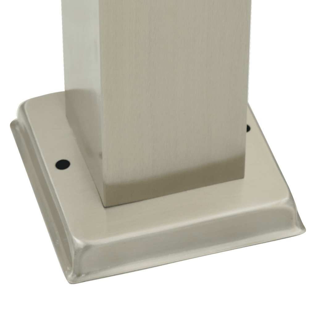 Pullertlamper med stikkontakt 3 stk 50 cm rustfritt stål IP44