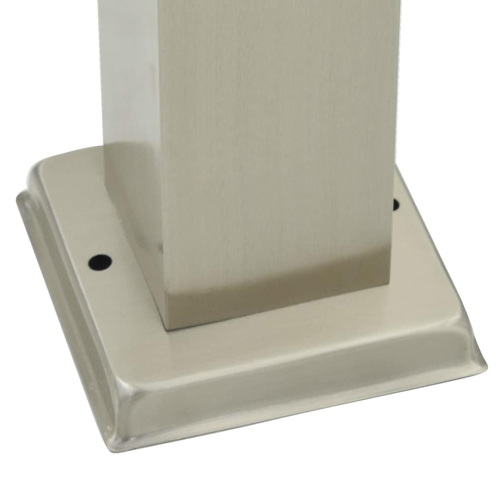 Pullertlys med sensor og stikkontakt 3 stk 110 cm rustfritt stål IP44