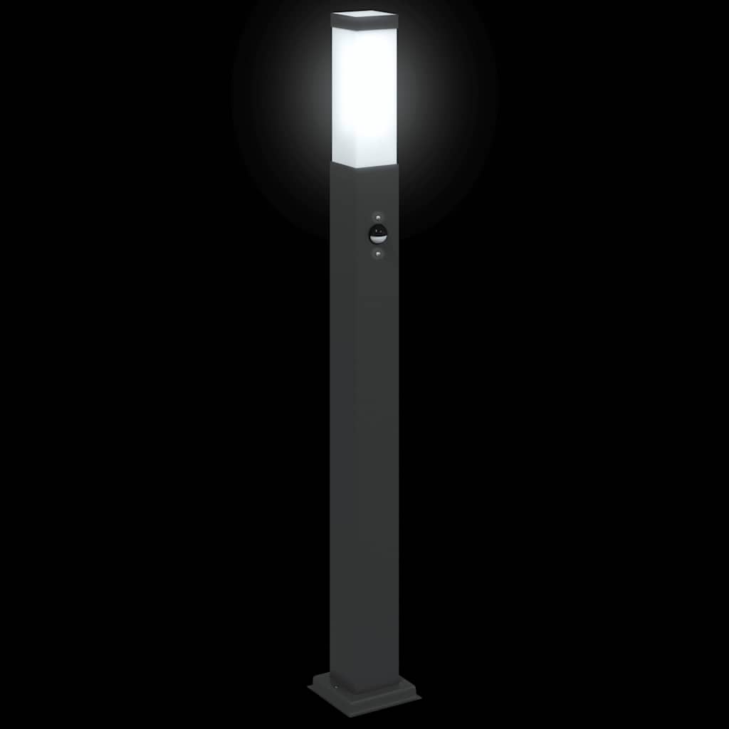Pullertlampe med sensor 80 cm svart IP44