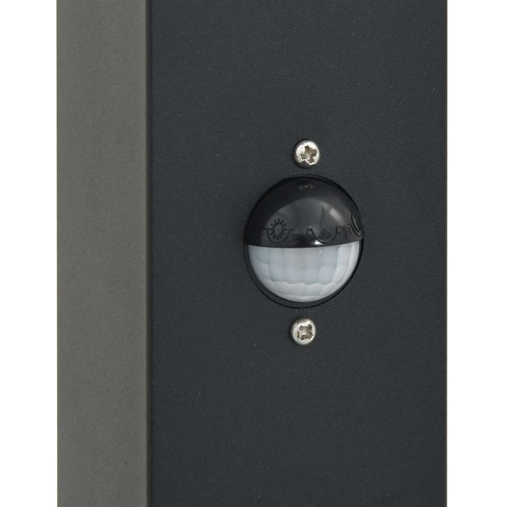 Pullertlampe med sensor 110 cm svart IP44
