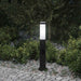 Pullertlampe med stikkontakt 50 cm svart IP44
