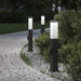 Pullertlamper med stikkontakt 3 stk 50 cm svart IP44