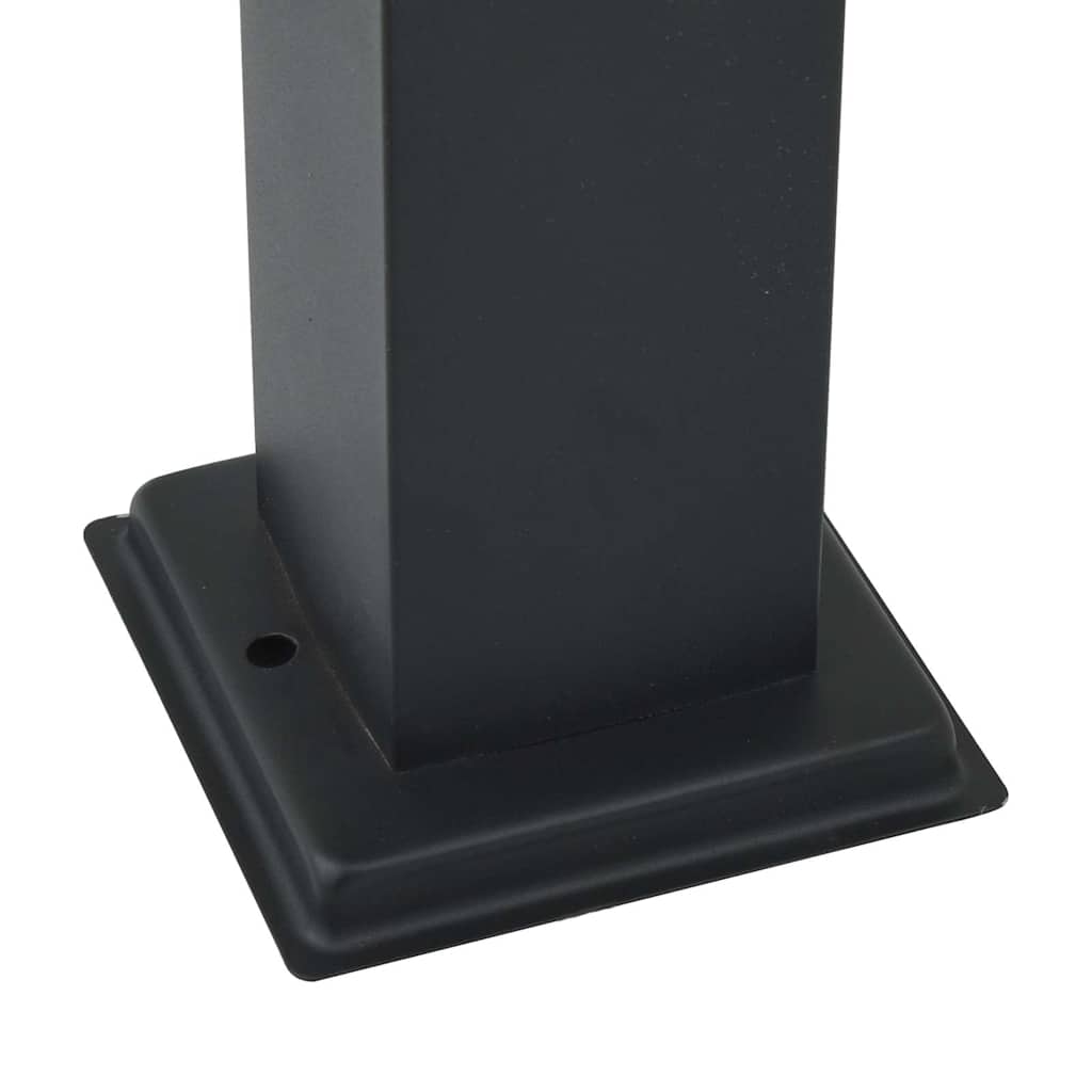 Pullertlampe med stikkontakt 110 cm svart IP44