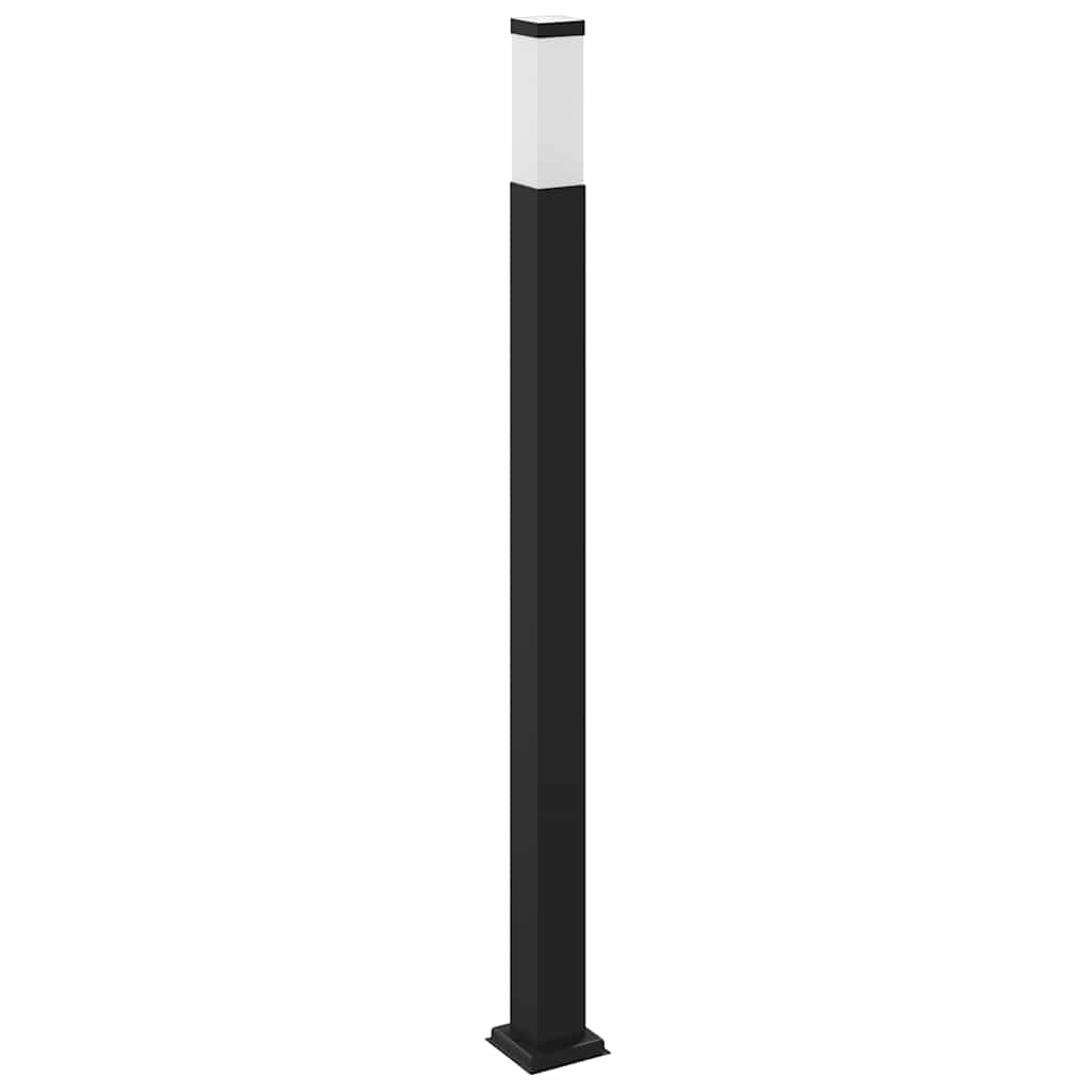 Pullertlampe med sensor og stikkontakt 110 cm svart IP44