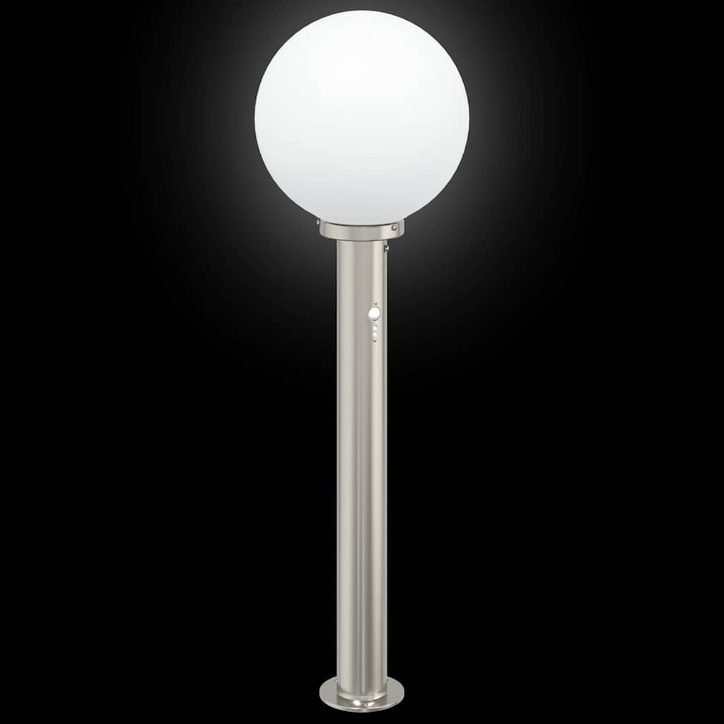 Pullertlampe med sensor 80 cm rustfritt stål IP44