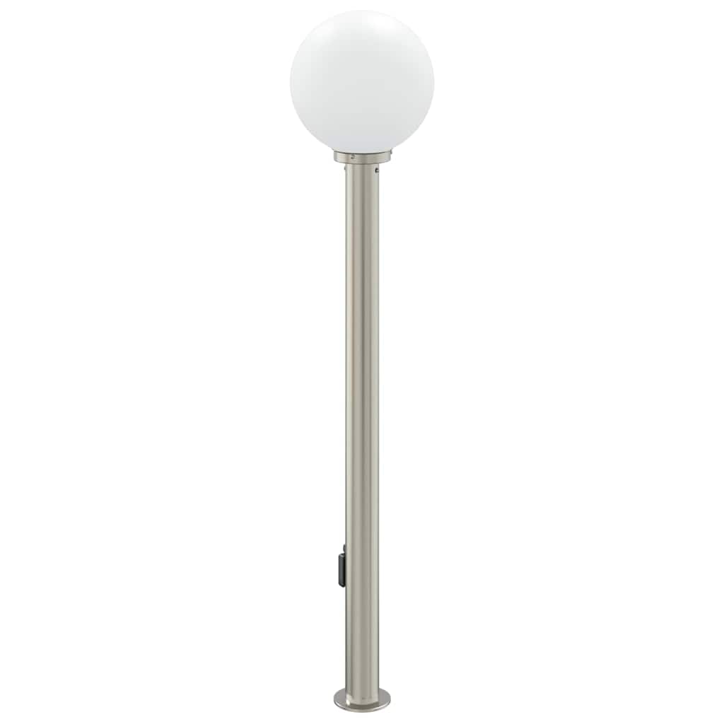 Pullertlampe med sensor og stikkontakt 120 cm rustfritt stål IP44