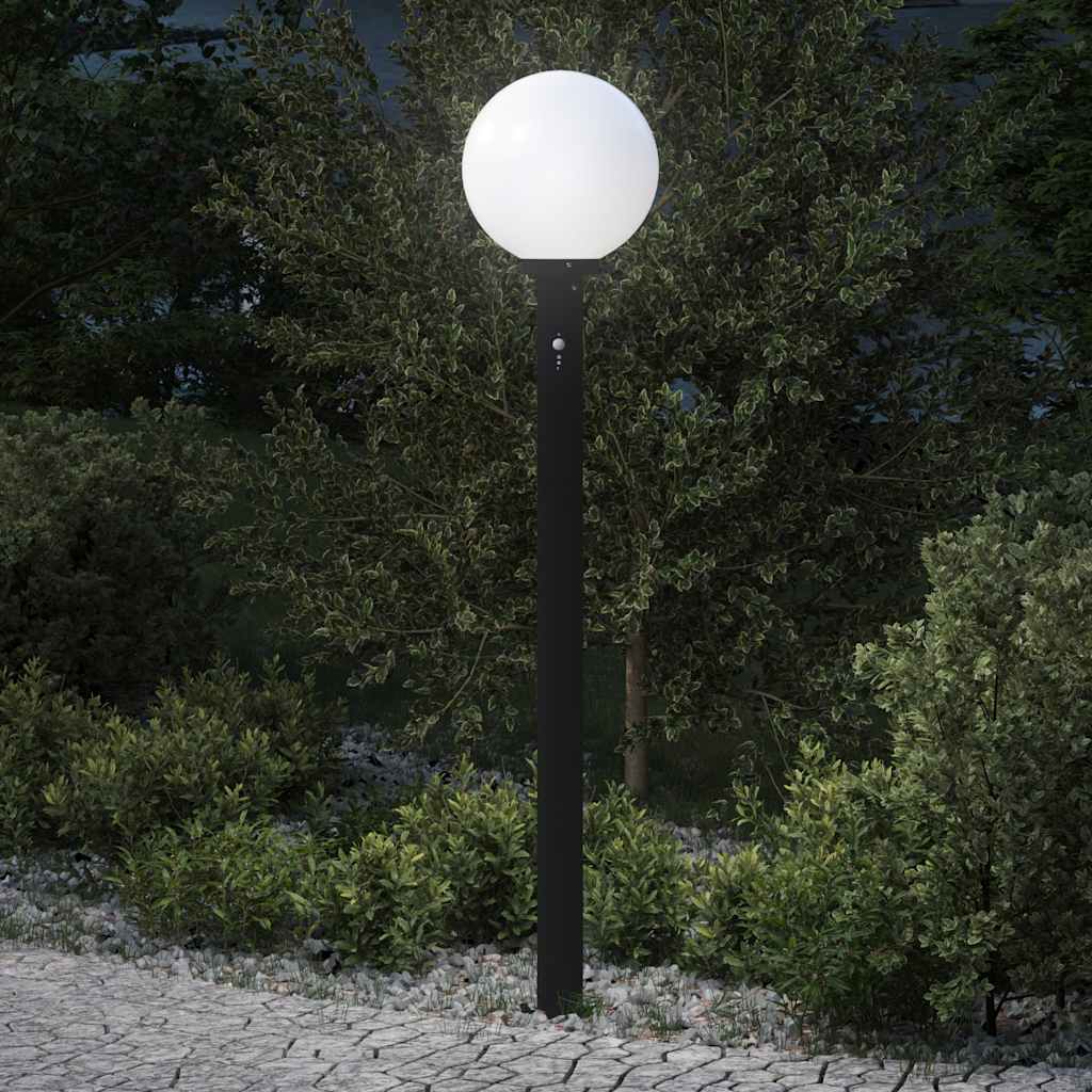 Pullertlampe med sensor 120 cm svart IP44