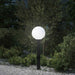 Pullertlampe med stikkontakt 80 cm svart IP44
