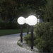 Pullertlamper med stikkontakt 3 stk 80 cm svart IP44