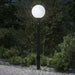 Pullertlampe med sensor og stikkontakt 120 cm svart IP44