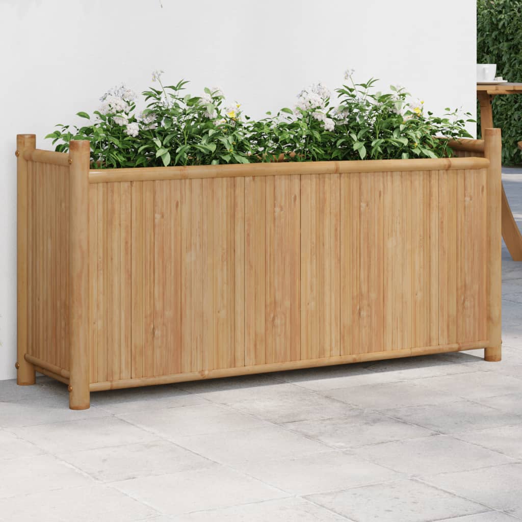 Plantekasse 100x30x50 cm bambus