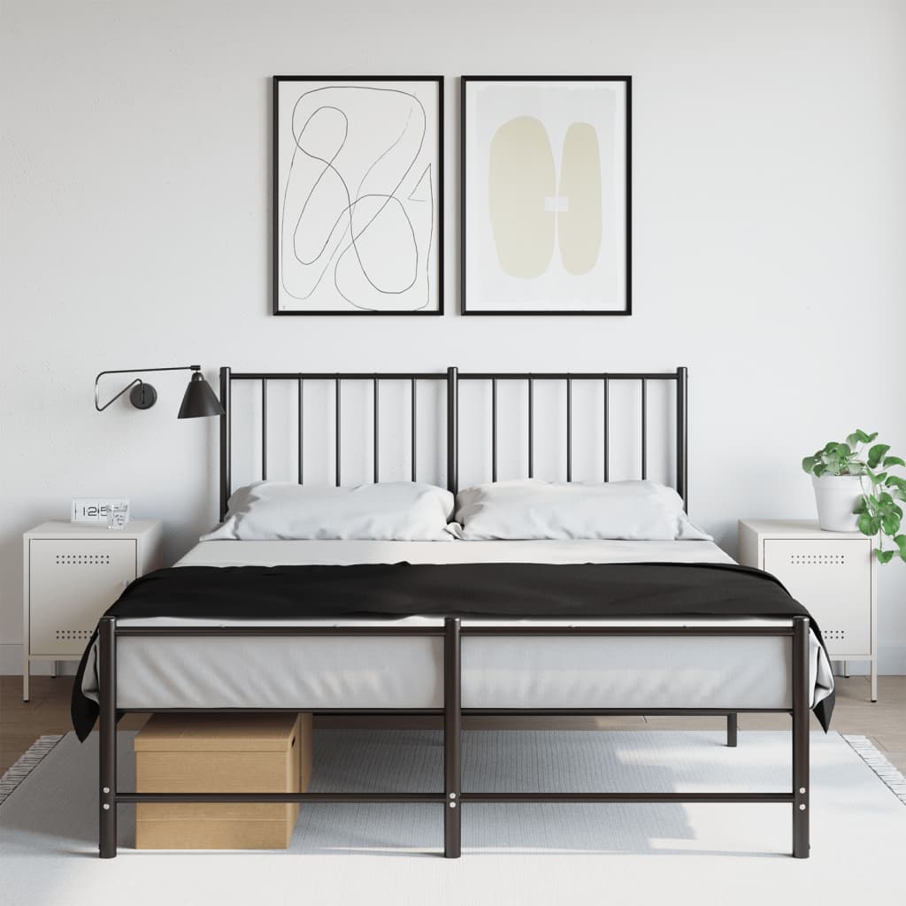 Nattbord 2 stk hvit 36x39x50,5 cm stål