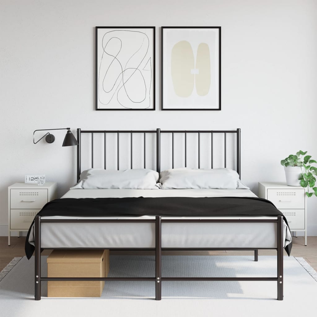 Nattbord 2 stk hvit 36x39x50,5 cm stål