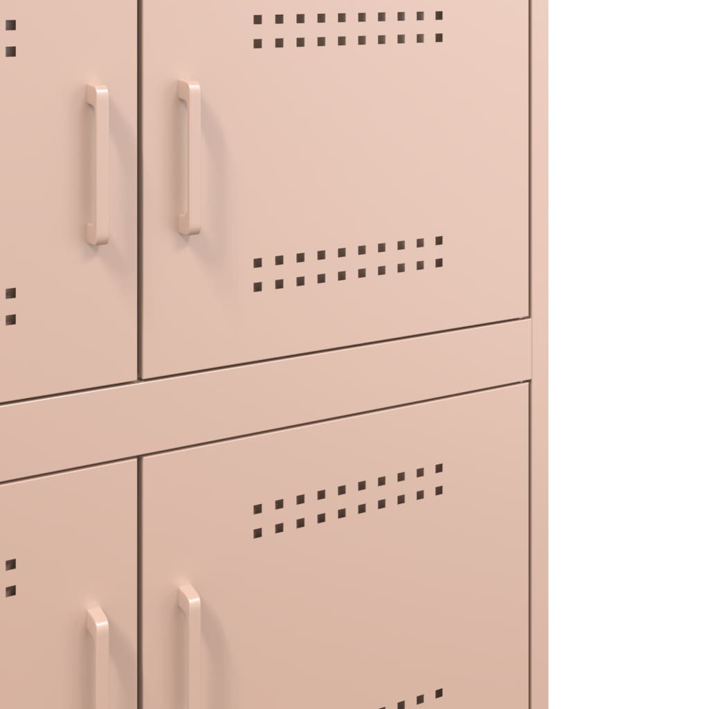 Skjenk rosa 68x39x79 cm stål
