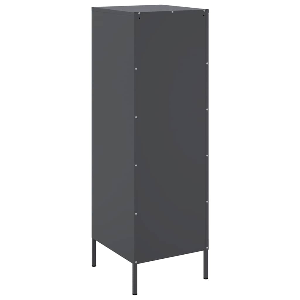 Highboard antrasitt 36x39x113 cm stål