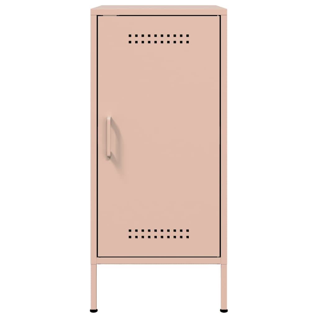 Skjenker 2 stk rosa 36x39x79 cm stål