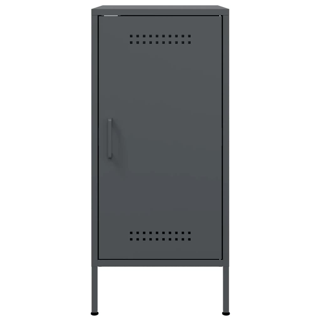 Skjenker 2 stk antrasitt 36x39x79 cm stål