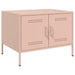 Salongbord rosa 68x50x50,5 cm stål