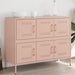 Skjenker rosa 100,5x39x79 cm stål vidaXL