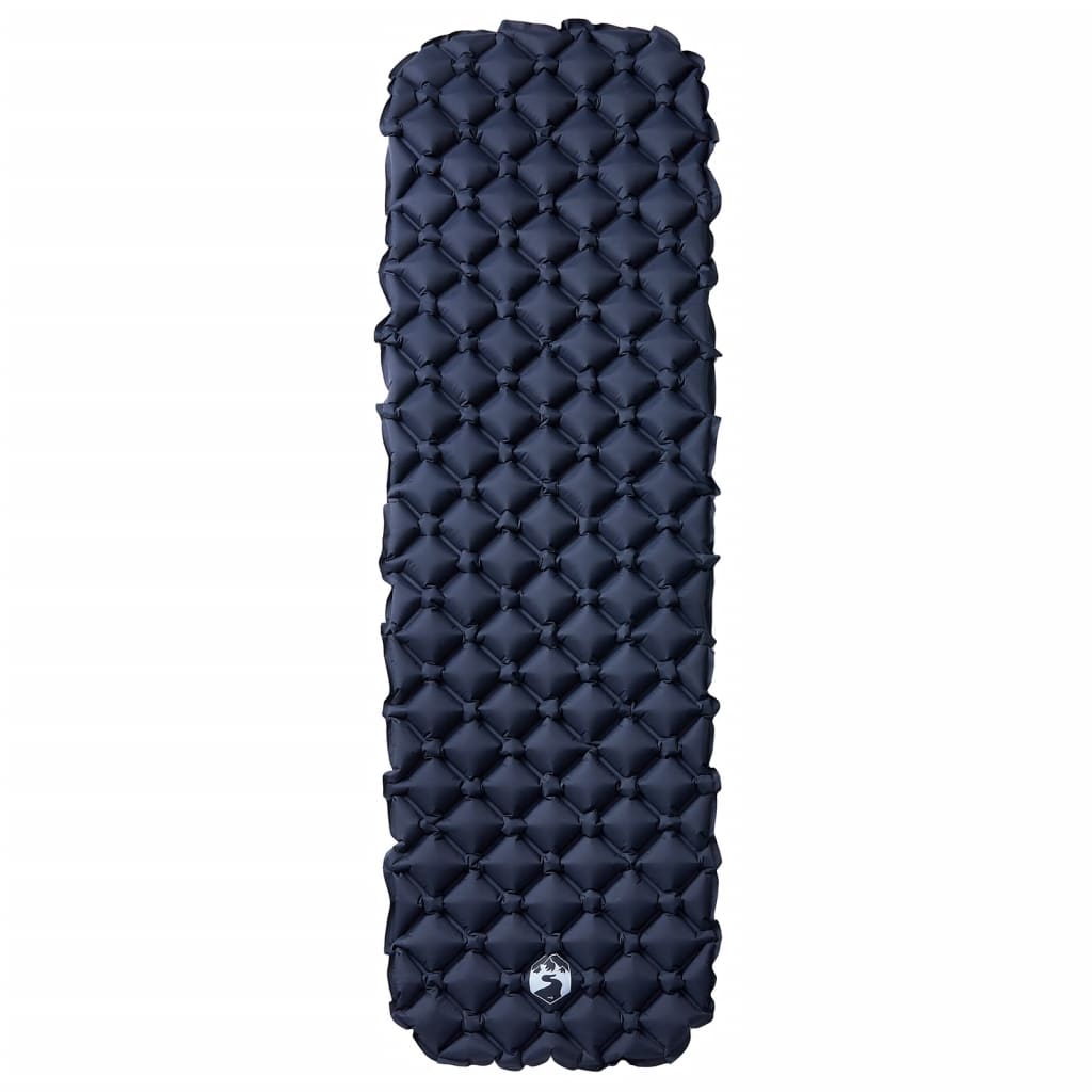 Oppblåsende campingmadrass for 1 person grå 190x58x6 cm