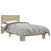 Sengeramme sonoma eik 90x190 cm konstruert tre og metall