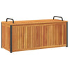 Putekasse 110x45x42/53 cm heltre akasie og stål