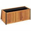 Putekasse 110x45x42/53 cm heltre akasie og stål