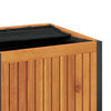 Putekasse 110x45x42/53 cm heltre akasie og stål