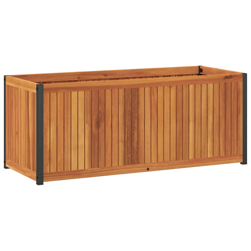 Plantekasse 110x45x44 cm helte akasie og stål