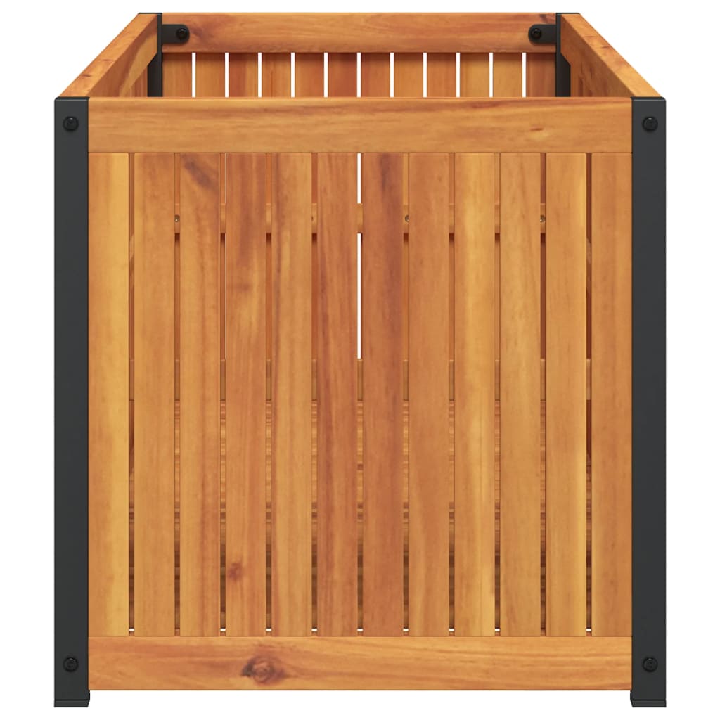 Plantekasse 110x45x44 cm helte akasie og stål