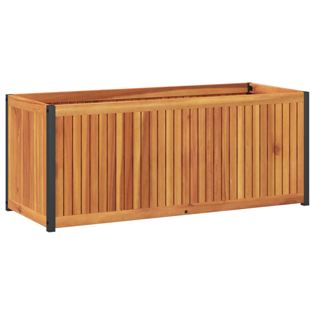 Plantekasse 110x45x44 cm helte akasie og stål