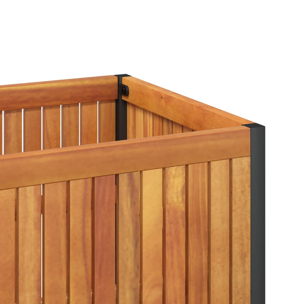 Plantekasse 110x45x44 cm helte akasie og stål
