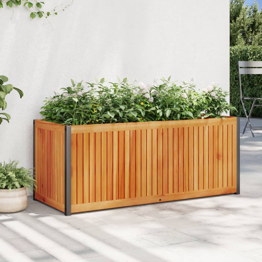 Plantekasse 110x45x44 cm helte akasie og stål