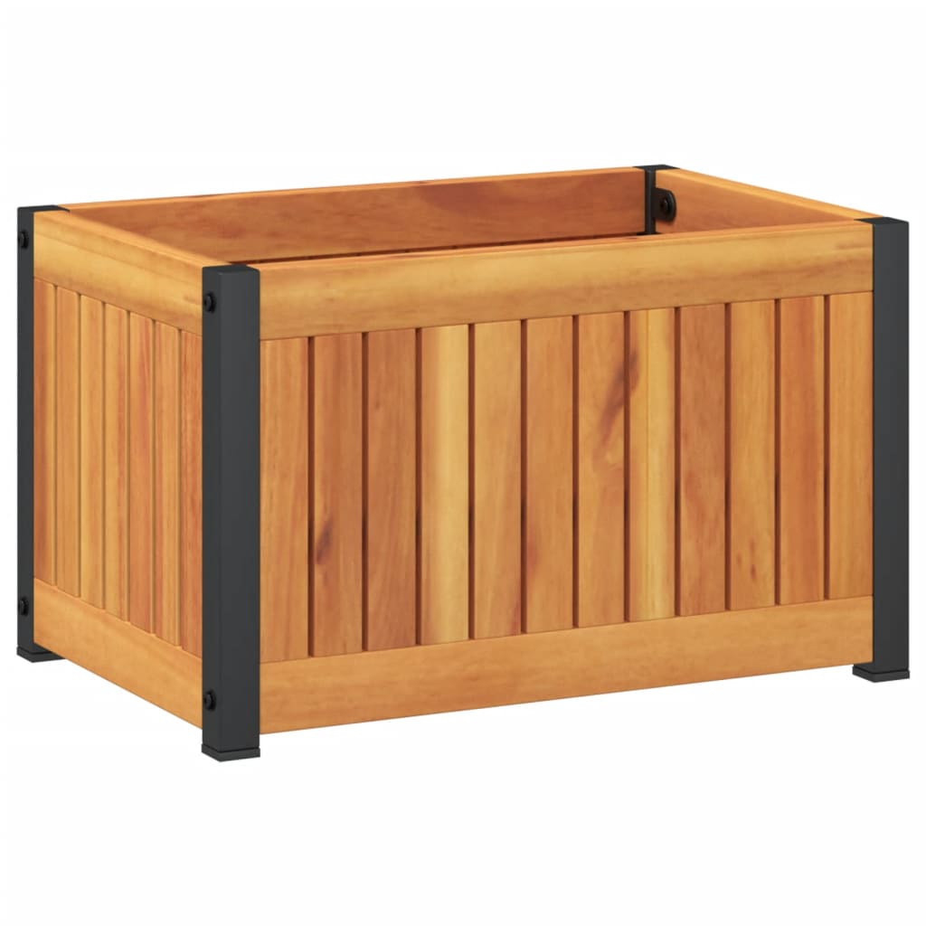 Plantekasse 45x30x27,5 cm helte akasie og stål