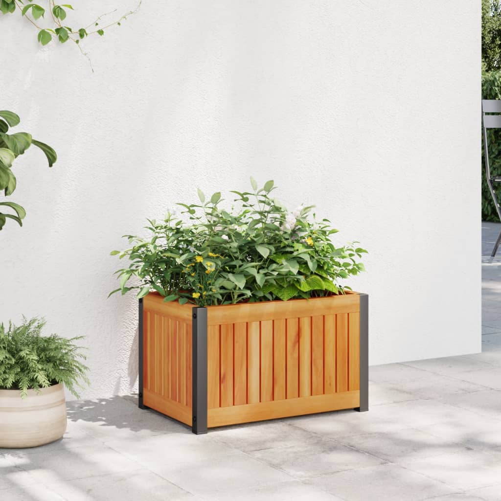 Plantekasse 45x30x27,5 cm helte akasie og stål