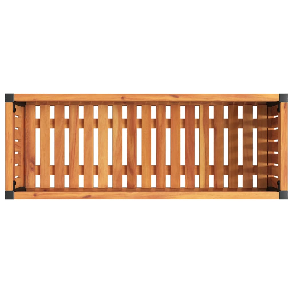 Plantekasse 80x30x27,5 cm helte akasie og stål